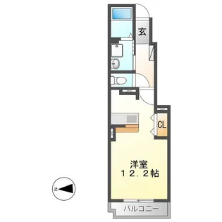 プチ・パステークII【1階】の間取り