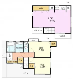 東京都練馬区上石神井3【一戸建】の間取り