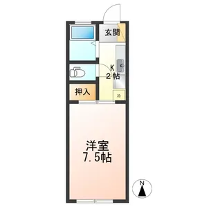 さくらハイツ【1階】の間取り