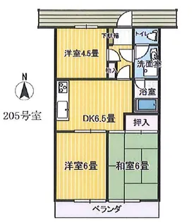 シャトレー澤宏【2階】の間取り