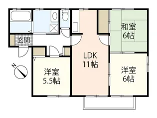 エイトトータス3番館【2階】の間取り