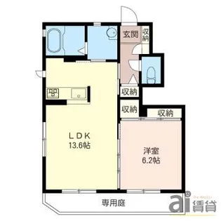 埼玉県川越市大字寺尾【アパート】の間取り