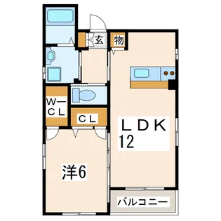 リブズ菊池III【3階】の間取り