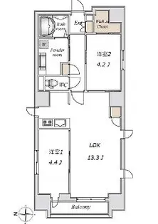 LiveFlat錦糸町【4階】の間取り