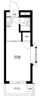 1Kの間取り画像