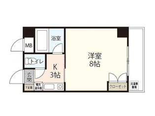 GRACIEUX河原町【7階】の間取り