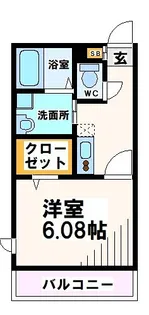 フォレストメゾン府中桜通り【2階】の間取り