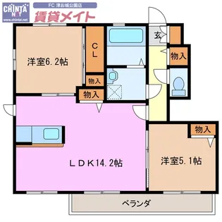 ルポゼ【1階】の間取り