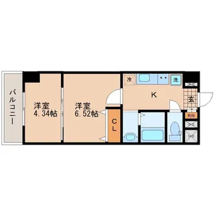 アスコット河原町駅前【2階】の間取り