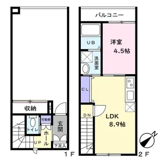 ディオーサガレージの間取り