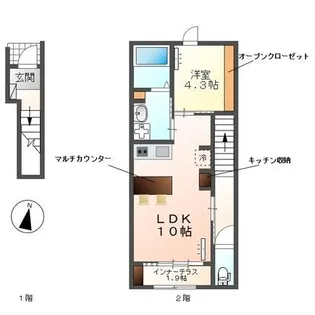 セピア・スイート【2階】の間取り