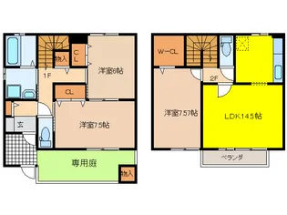 岐阜県大垣市中野町2【一戸建】の間取り