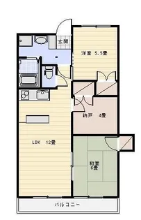 323BLD【4階】の間取り