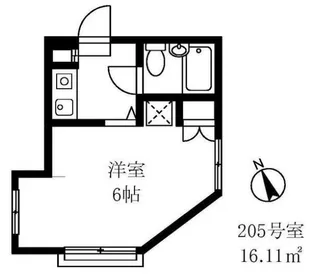 ルーブル子安【2階】の間取り
