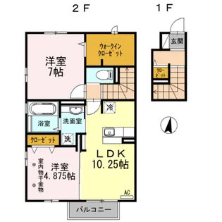 ニュアージュ B【2階】の間取り