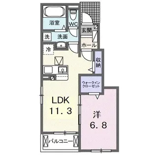 アーバンツリーII【1階】の間取り