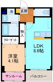 Cala rosso【1階】の間取り