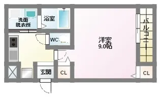 フジパレス駒川中野II番館【1階】の間取り