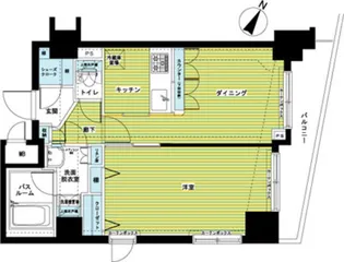 トーシンフェニックス日本橋浜町弐番館【11階】の間取り
