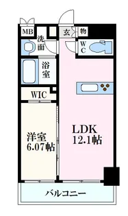 ヴィラシオン大手町【8階】の間取り