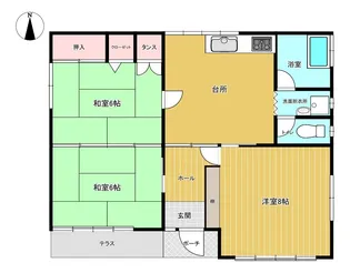 青森県十和田市西十六番町【一戸建】の間取り