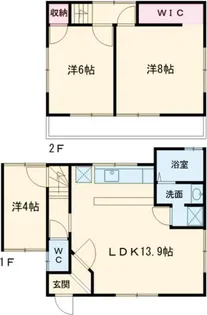 東京都羽村市富士見平2【一戸建】の間取り