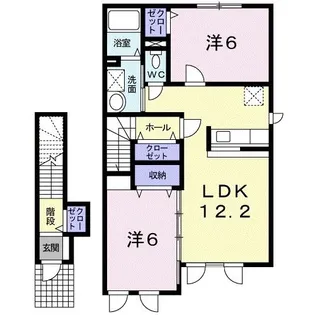ロン カンパーニュ【2階】の間取り