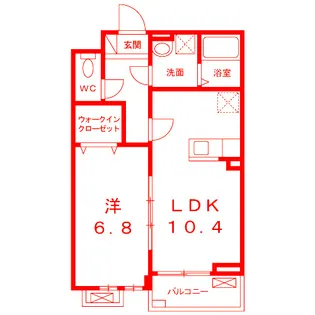 エスフォレスト【2階】の間取り