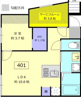 ロータス中野新橋【3階】の間取り
