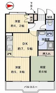 サンピア本郷台【2階】の間取り