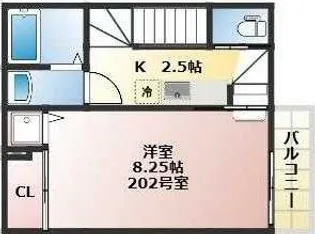 東京都中野区野方2【アパート】の間取り