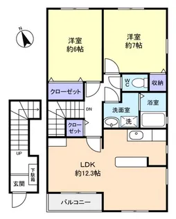 セレブリテ緑ヶ丘【2階】の間取り