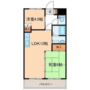 グレートマンション【2階】の間取り