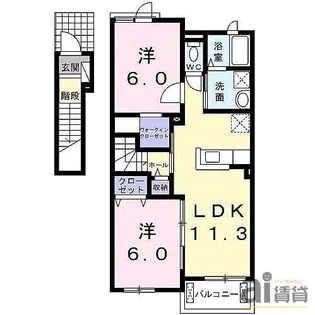 ヴァーチェ【2階】の間取り
