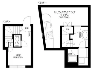 Apartment小石川後楽園【1階】の間取り