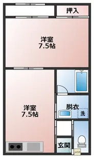 コーポマイティ【1階】の間取り