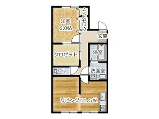 コンフォーティア【1階】の間取り