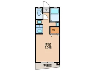 リリィハイツ【1階】の間取り