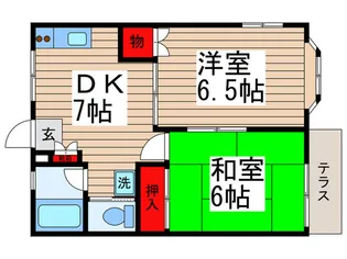 サンレイム11【1階】の間取り