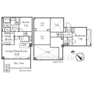 プライムアーバン新宿夏目坂タワーレジデンス【1階】の間取り