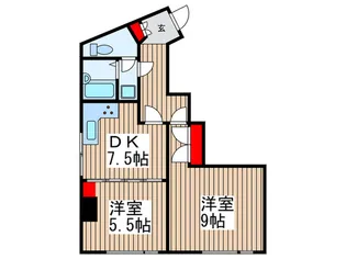 タチバナマンション【3階】の間取り