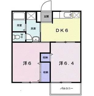 さくらハイツA【1階】の間取り