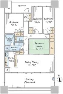 パークシティ柏の葉キャンパス一番街D棟【6階】の間取り