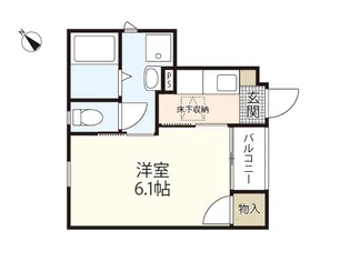 アザレア弐番館【1階】の間取り