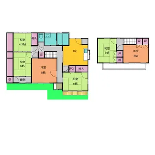 岐阜県各務原市蘇原申子町1【一戸建】の間取り