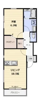 グレースハイツ【2階】の間取り