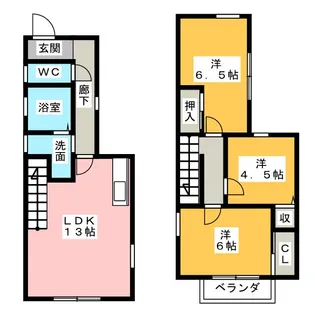 愛知県名古屋市中川区八幡本通2【一戸建】の間取り
