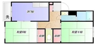 バームハイツ松尾【3階】の間取り