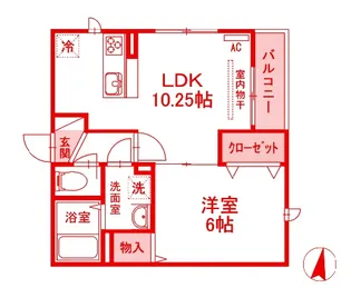 Apartment Ciel【3階】の間取り