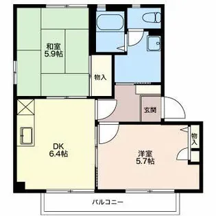 モン・ルポ B【1階】の間取り